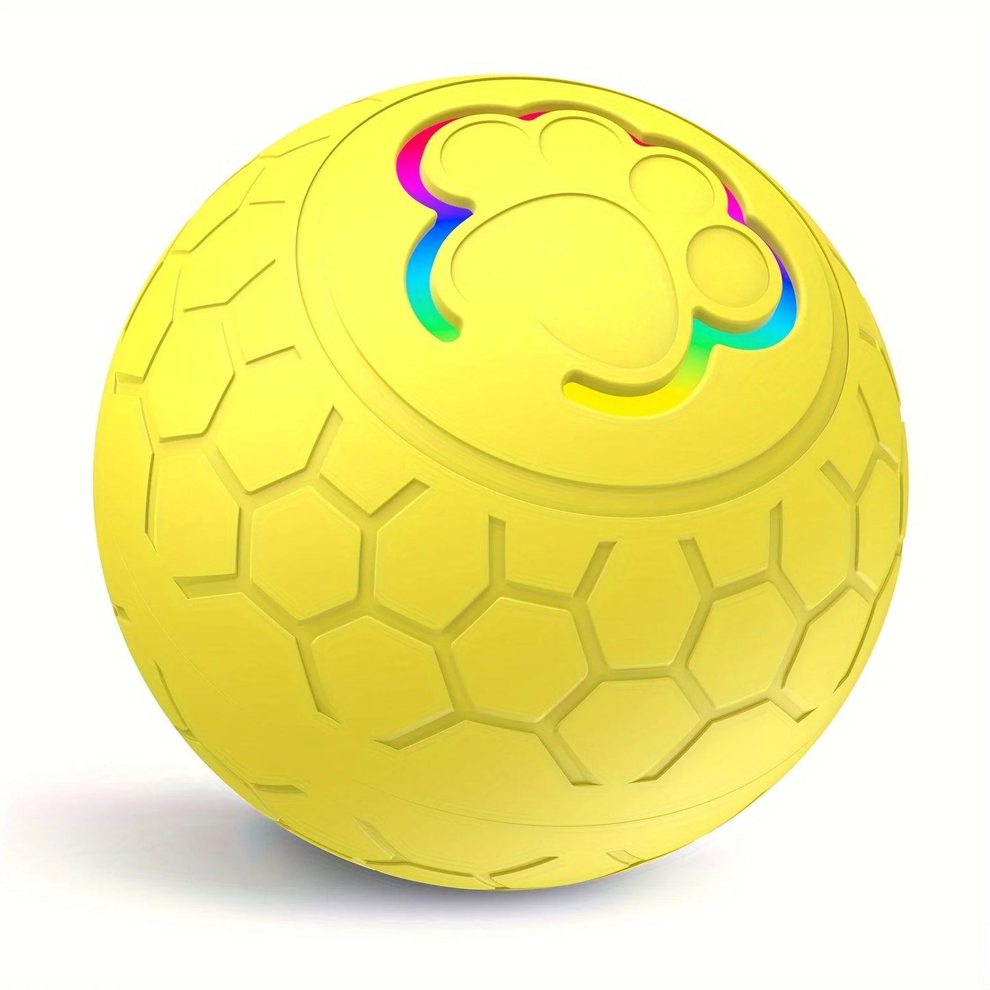 Smart Interactive Pet Toy Ball – USB Rechargeable Automatic Rolling Ball with RGB Lights